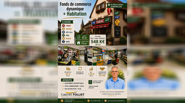 Ma-Cabane - Vente Boutique Ingwiller, 95 m²
