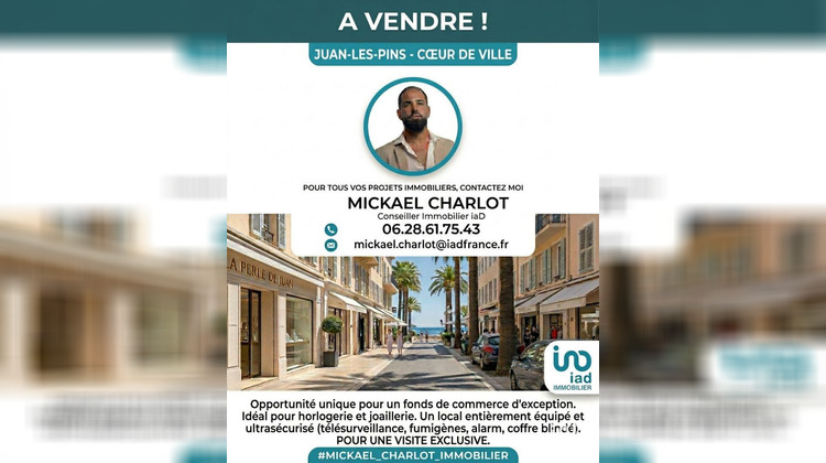 Ma-Cabane - Vente Boutique Juan-les-Pins, 55 m²