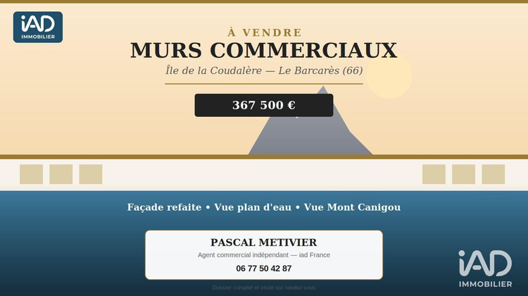 Ma-Cabane - Vente Boutique Le Barcarès, 160 m²