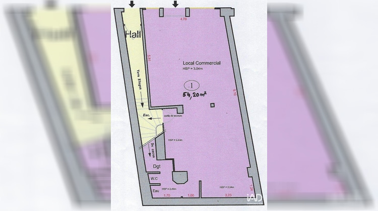 Ma-Cabane - Vente Boutique Meaux, 69 m²