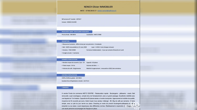 Ma-Cabane - Vente Boutique Metz, 156 m²