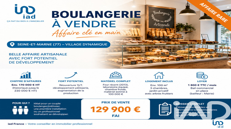 Ma-Cabane - Vente Boutique Mortcerf, 140 m²