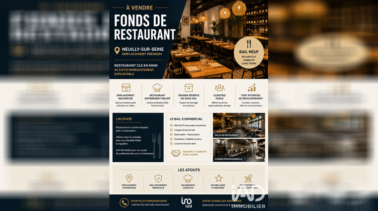 Ma-Cabane - Vente Boutique Neuilly-sur-Seine, 80 m²