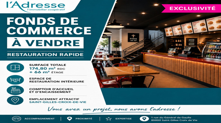 Ma-Cabane - Vente Boutique SAINT-GILLES-CROIX-DE-VIE, 1 m²