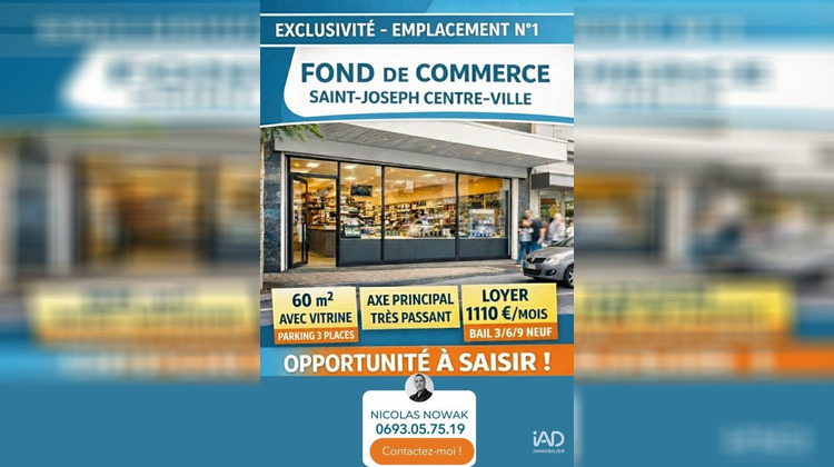 Ma-Cabane - Vente Boutique Saint-Joseph, 60 m²