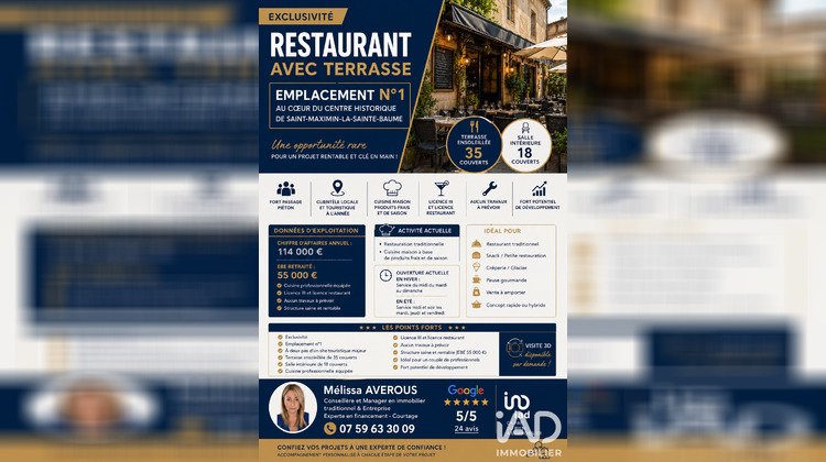 Ma-Cabane - Vente Boutique Saint-Maximin-la-Sainte-Baume, 50 m²