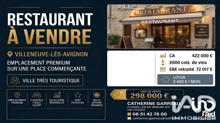Ma-Cabane - Vente Boutique Villeneuve-Lès-Avignon, 64 m²