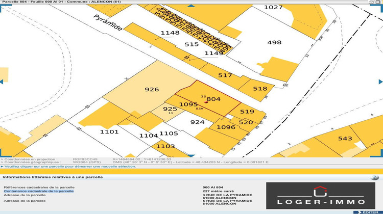 Ma-Cabane - Vente Immeuble Alençon, 1200 m²