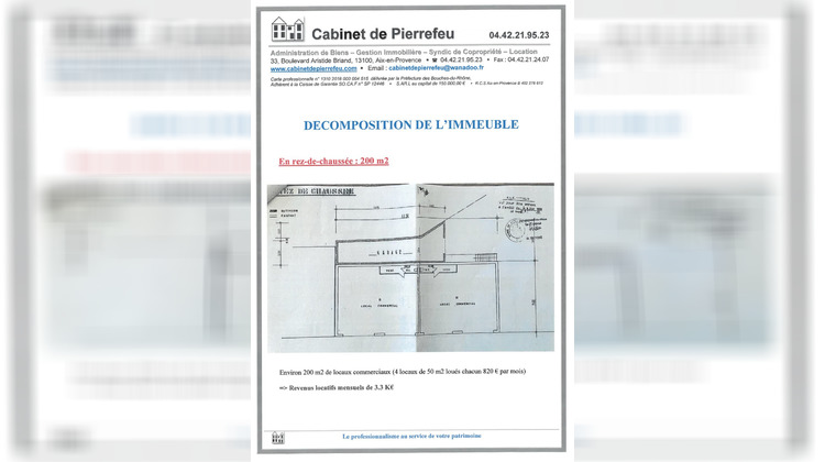 Ma-Cabane - Vente Immeuble Berre-l'Étang, 420 m²
