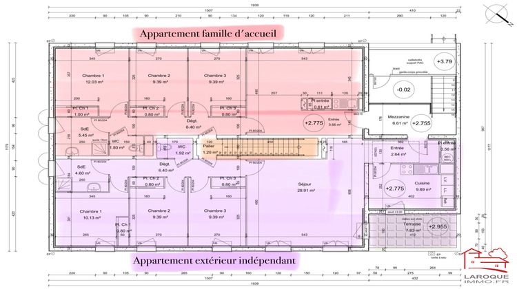 Ma-Cabane - Vente Immeuble Laroque-Timbaut, 887 m²