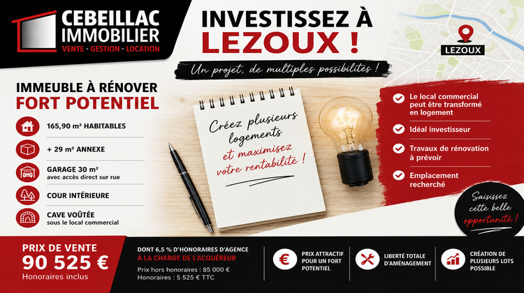 Ma-Cabane - Vente Immeuble LEZOUX, 165 m²