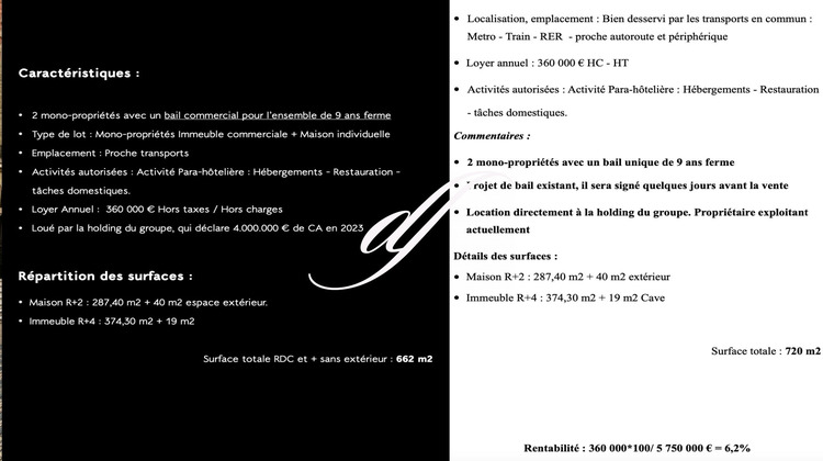 Ma-Cabane - Vente Immeuble Paris, 721 m²