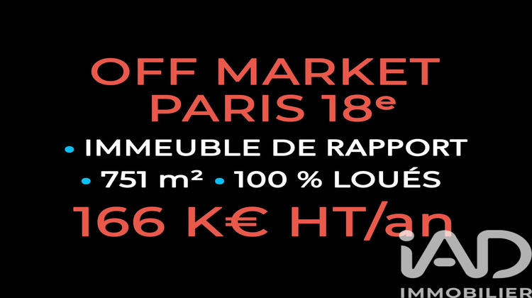 Ma-Cabane - Vente Immeuble Paris, 751 m²
