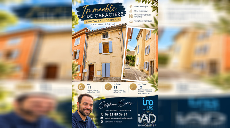 Ma-Cabane - Vente Immeuble Pernes-les-Fontaines, 104 m²
