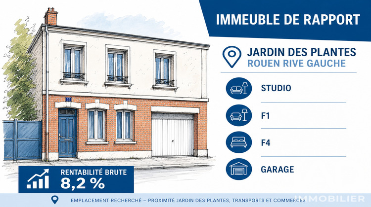 Ma-Cabane - Vente Immeuble Rouen, 107 m²