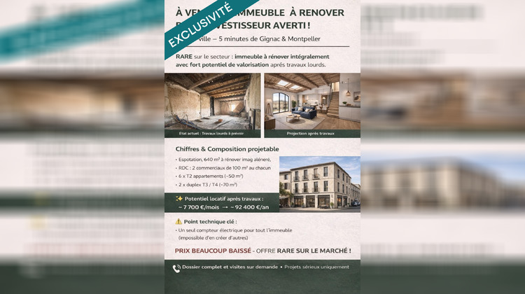 Ma-Cabane - Vente Immeuble Saint-Andre-de-Sangonis, 600 m²