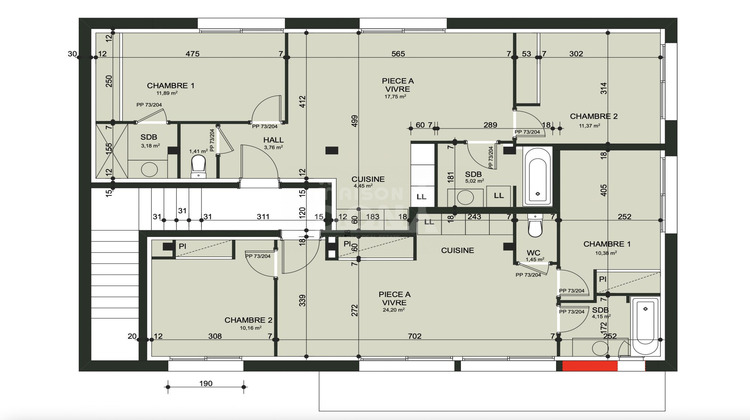 Ma-Cabane - Vente Immeuble Toulouse, 214 m²