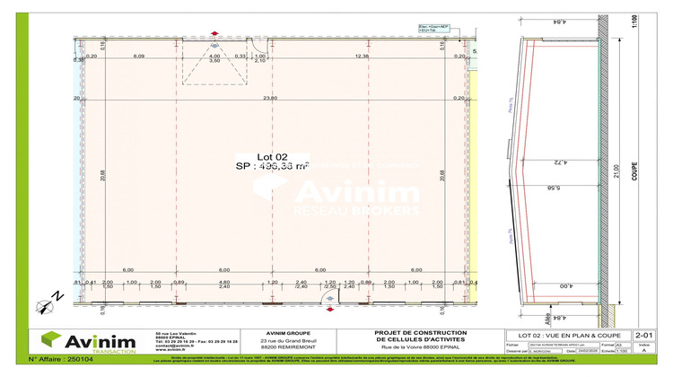 Ma-Cabane - Vente Local commercial Épinal, 496 m²