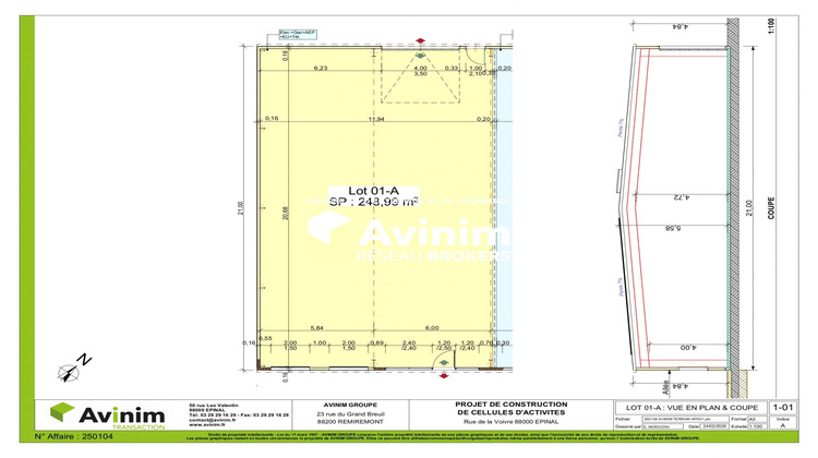 Ma-Cabane - Vente Local commercial Épinal, 249 m²