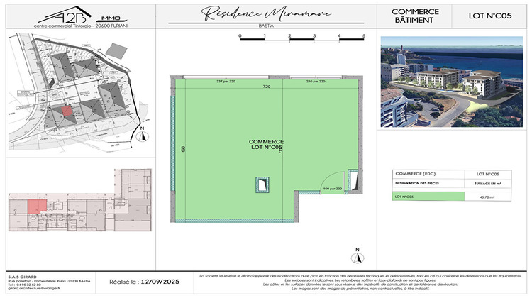 Ma-Cabane - Vente Local commercial BASTIA, 49 m²