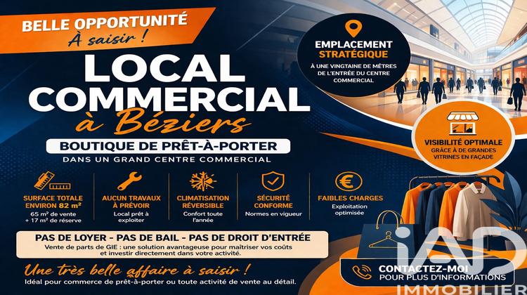 Ma-Cabane - Vente Local commercial Béziers, 85 m²