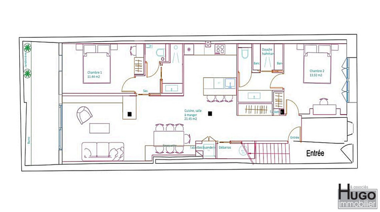 Ma-Cabane - Vente Local commercial BORDEAUX, 106 m²