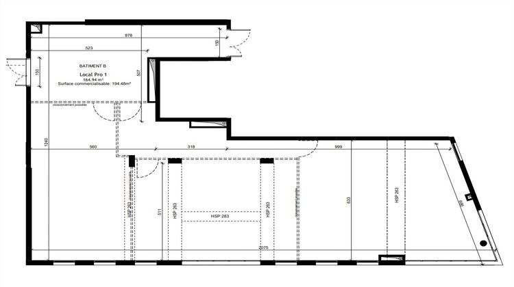 Ma-Cabane - Vente Local commercial BOURGOIN-JALLIEU, 165 m²