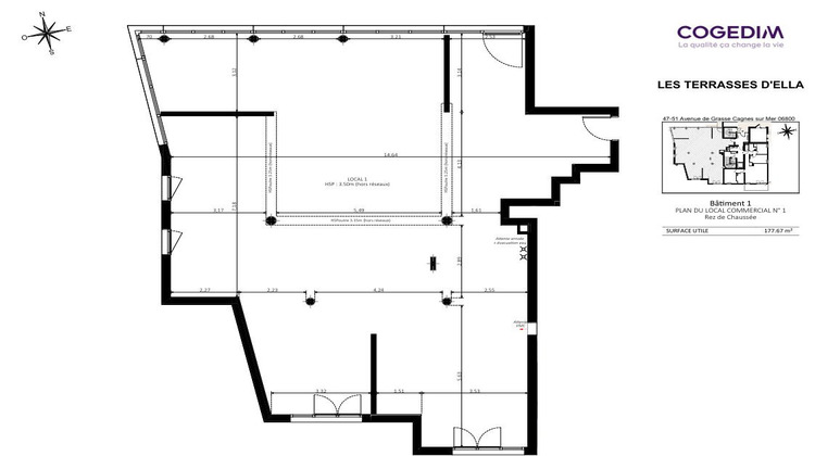 Ma-Cabane - Vente Local commercial Cagnes-sur-Mer, 178 m²