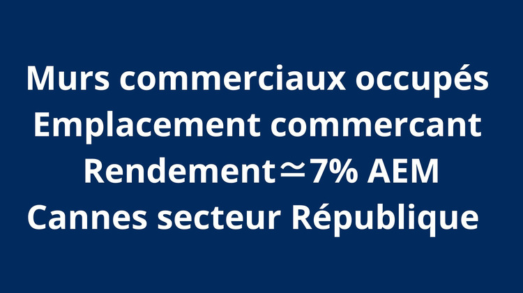 Ma-Cabane - Vente Local commercial Cannes, 21 m²