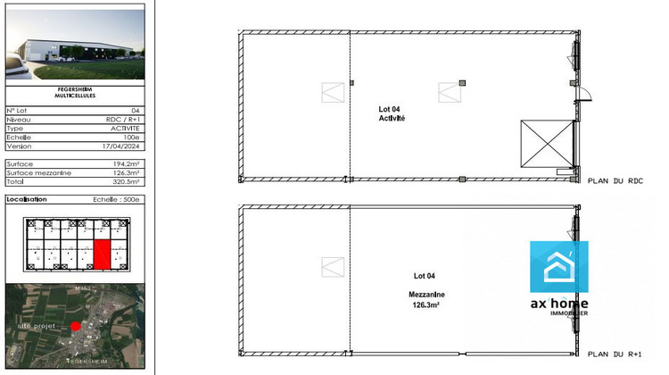 Ma-Cabane - Vente Local commercial Fegersheim, 321 m²