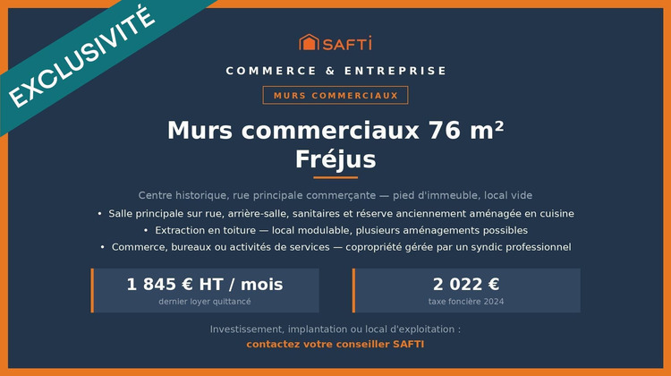 Ma-Cabane - Vente Local commercial Frejus, 76 m²