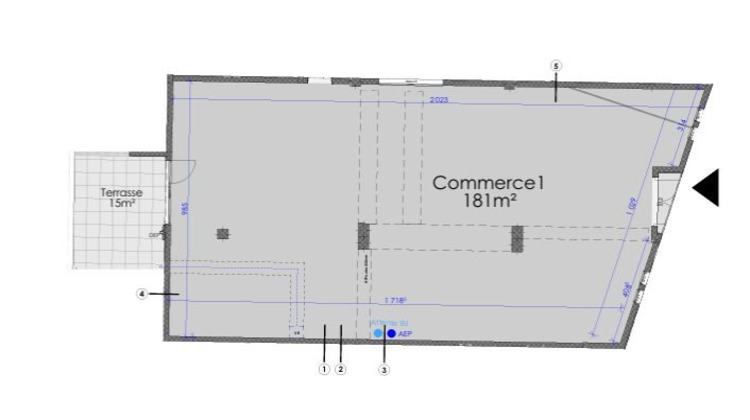 Ma-Cabane - Vente Local commercial La Riche, 181 m²