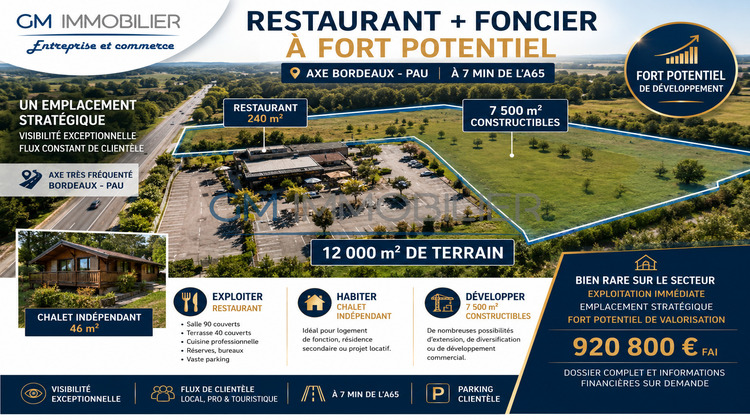 Ma-Cabane - Vente Local commercial Lacquy, 286 m²