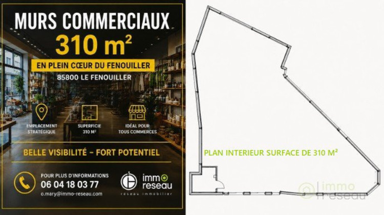 Ma-Cabane - Vente Local commercial LE FENOUILLER, 310 m²