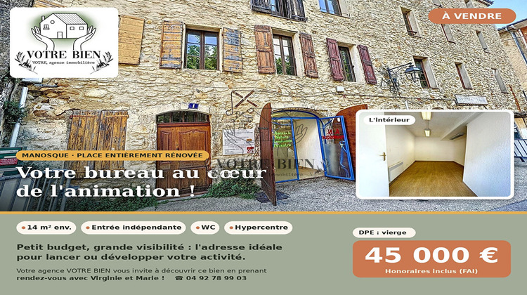 Ma-Cabane - Vente Local commercial MANOSQUE, 14 m²
