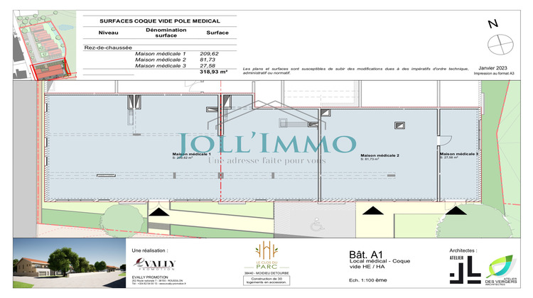 Ma-Cabane - Vente Local commercial Moidieu-Détourbe, 81 m²