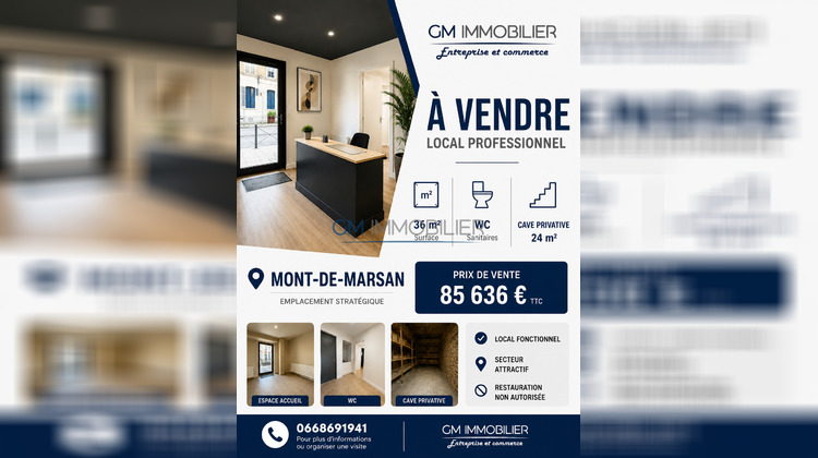 Ma-Cabane - Vente Local commercial Mont-de-Marsan, 36 m²