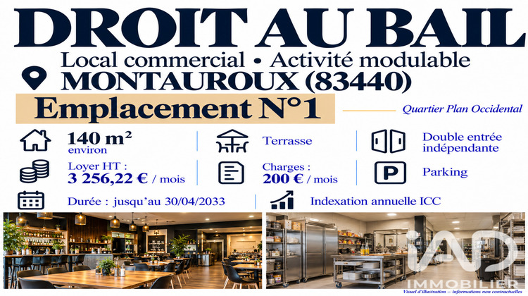 Ma-Cabane - Vente Local commercial Montauroux, 140 m²