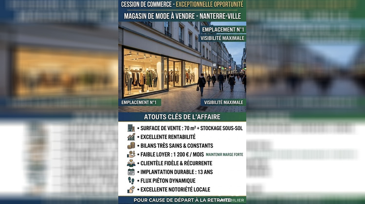 Ma-Cabane - Vente Local commercial Nanterre, 70 m²