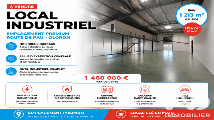 Ma-Cabane - Vente Local commercial Oloron-Sainte-Marie, 1337 m²