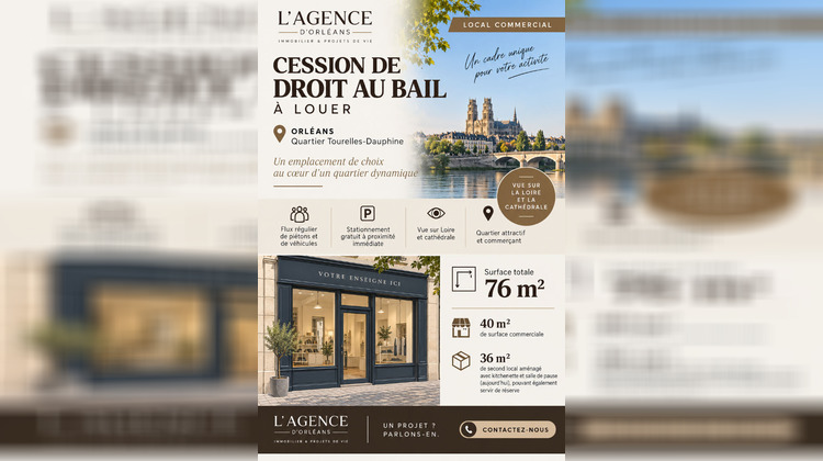 Ma-Cabane - Vente Local commercial ORLEANS, 76 m²