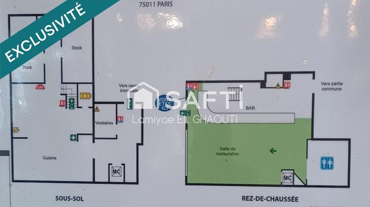 Ma-Cabane - Vente Local commercial Paris 11e Arrondissement, 135 m²