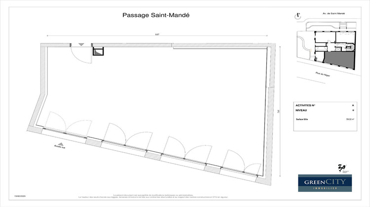 Ma-Cabane - Vente Local commercial PARIS 12, 59 m²