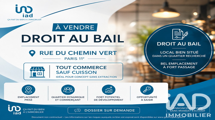 Ma-Cabane - Vente Local commercial Paris, 40 m²