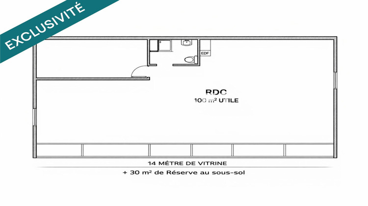 Ma-Cabane - Vente Local commercial Rosny-sous-Bois, 127 m²