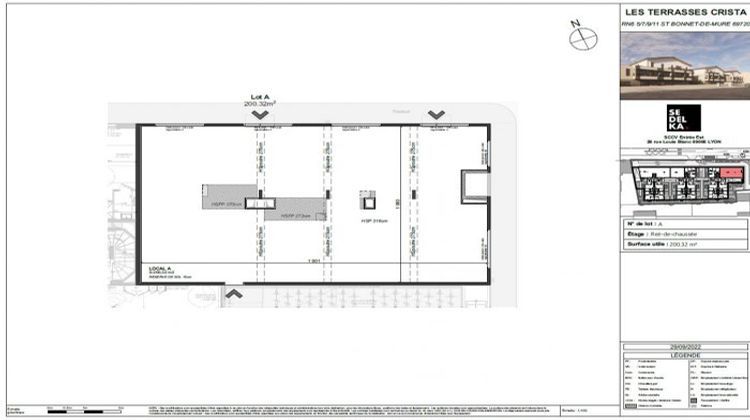 Ma-Cabane - Vente Local commercial Saint-Bonnet-de-Mure, 200 m²