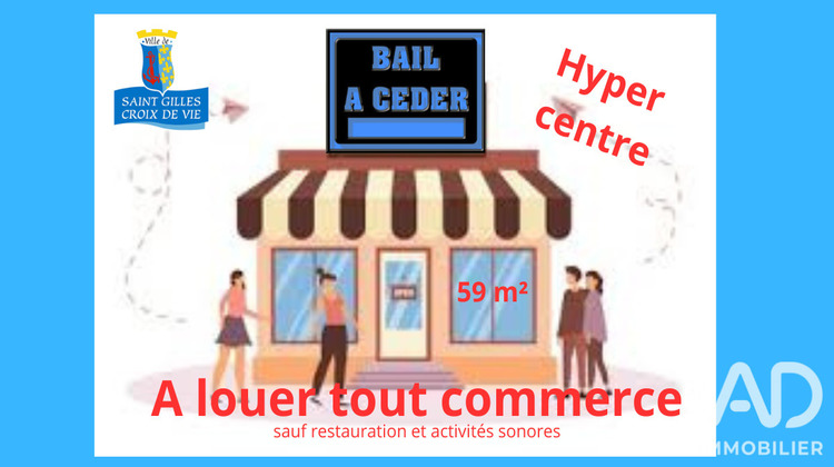 Ma-Cabane - Vente Local commercial Saint-Gilles-Croix-de-Vie, 58 m²