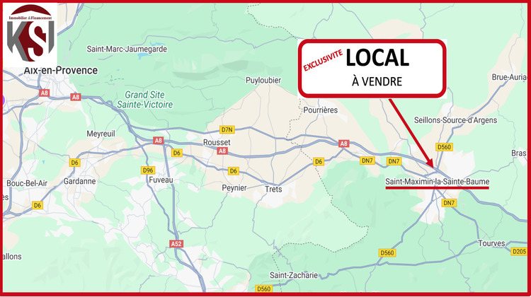 Ma-Cabane - Vente Local commercial SAINT-MAXIMIN-LA-SAINTE-BAUME, 148 m²