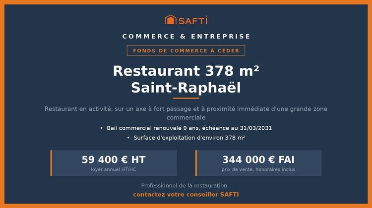 Ma-Cabane - Vente Local commercial Saint-Raphael, 420 m²