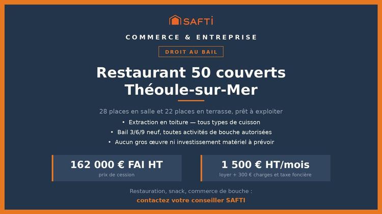Ma-Cabane - Vente Local commercial Theoule-sur-Mer, 50 m²